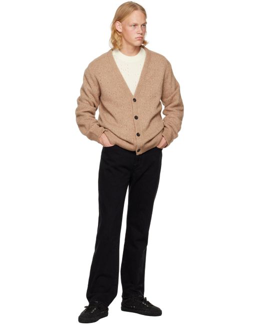 Helmut Lang Black White Crewneck Sweater for men