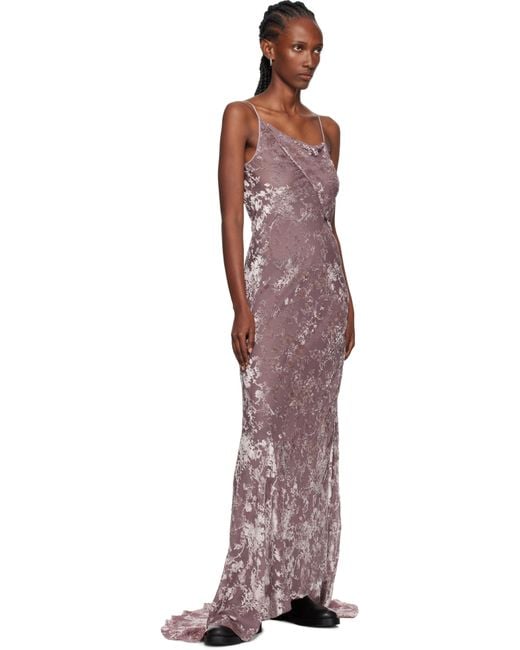 Ann Demeulemeester Multicolor Aaricia Bias Slip Maxi Dress