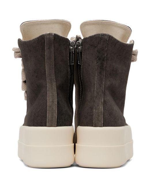Rick Owens Black Tower Mega Bumper Jumbolace Sneaks Sneakers for men