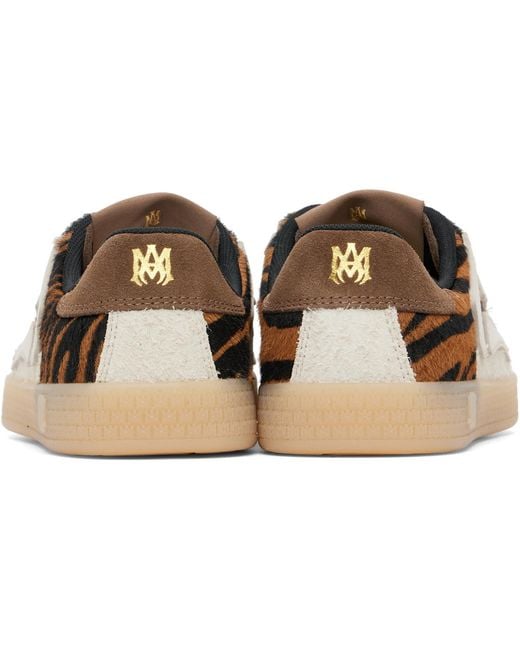 Amiri Black Zebra Pacific Bones Sneakers