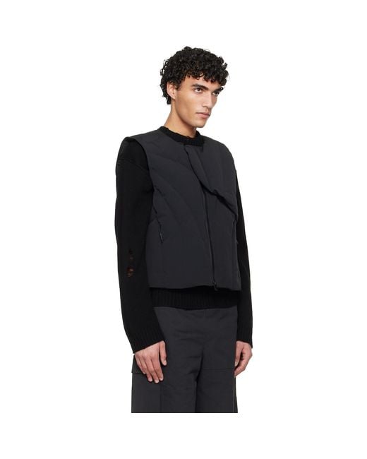 HELIOT EMIL Black Visus Vest for men
