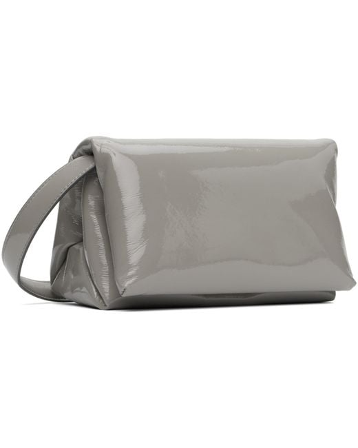 Marni Black Gray Small Prisma Bag for men