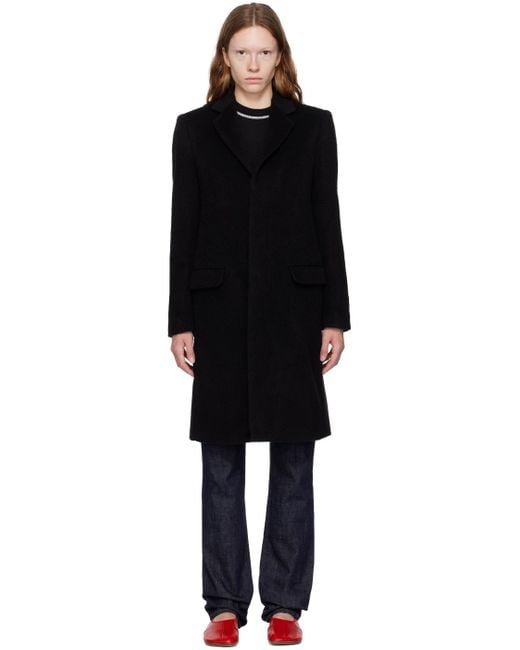 MM6 by Maison Martin Margiela Black Button Coat