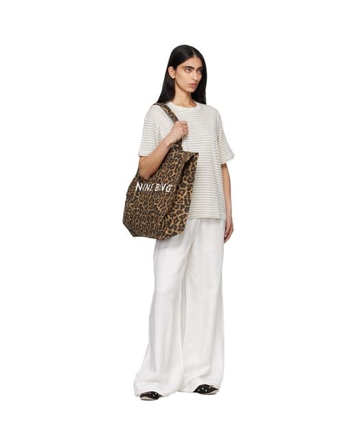 Anine Bing Brown Tan Tote