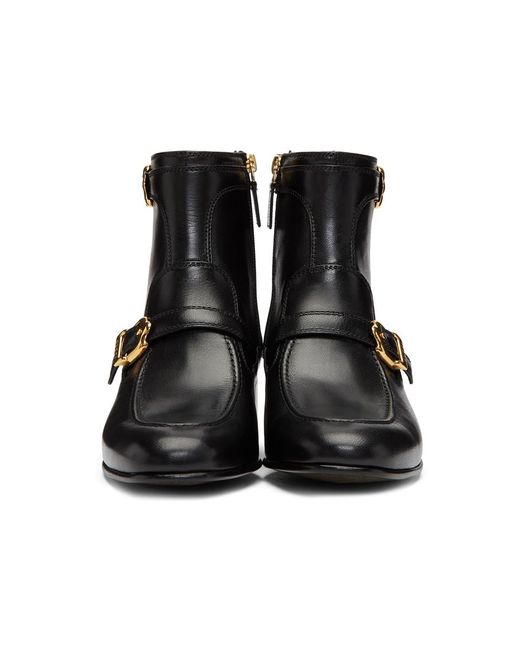 gucci black boots men