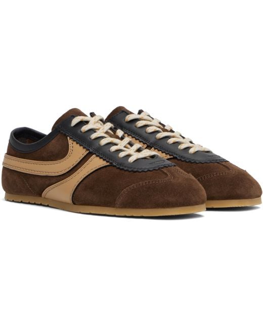 Dries Van Noten Black Suede Sneakers