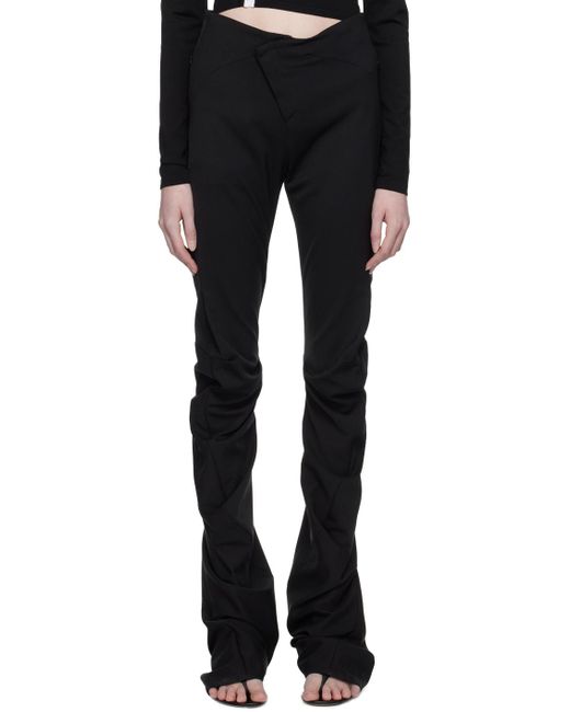 OTTOLINGER Black Drape Suit Trousers
