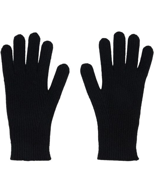 Totême  Toteme Black Cashmere Gloves