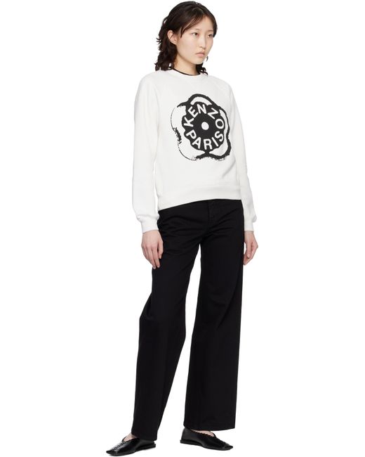 KENZO Black Off- Paris 'Boke Flower 2.0' Sweatshirt
