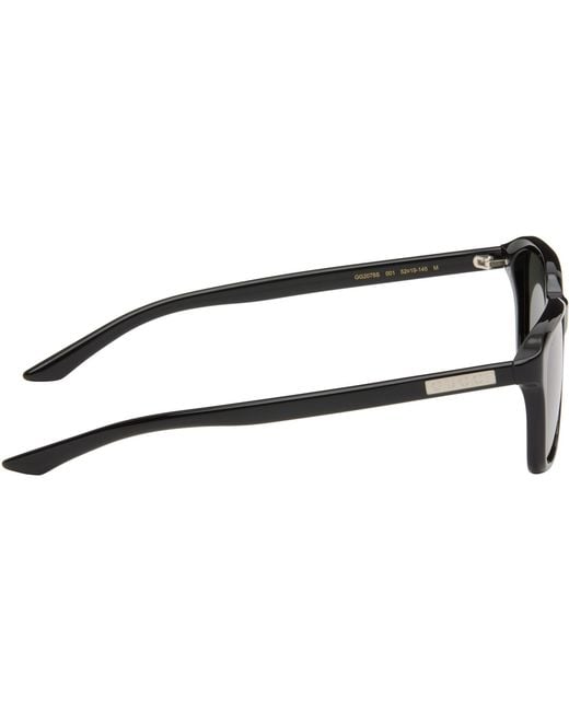 Gucci Black Institutional Logo Sunglasses for men