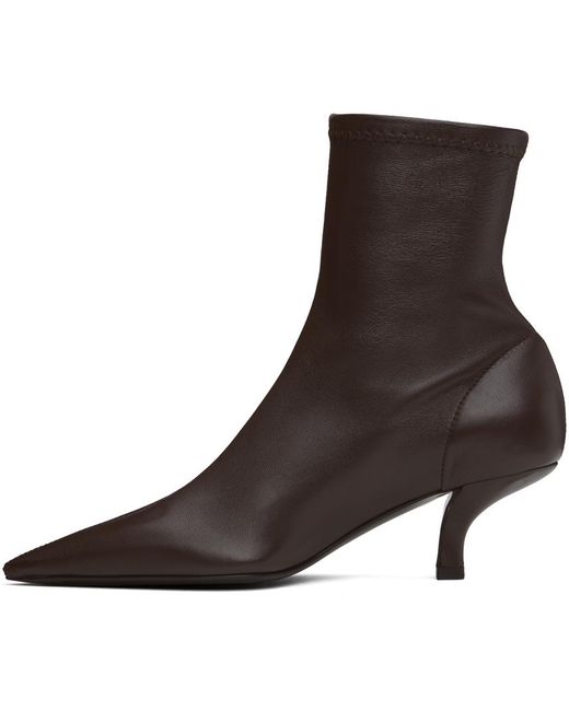 Totême  Black 'The Heeled Sock' Boots