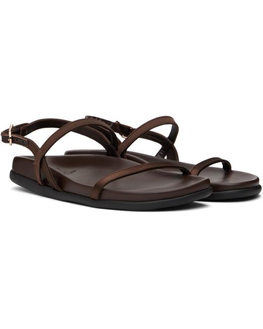 Ancient Greek Sandals ブラウン Evriali フットベッド サンダル Black
