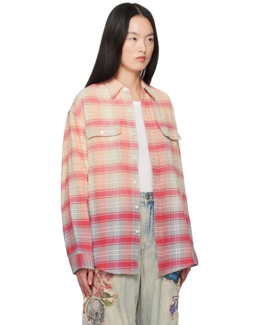 R13 Pink Relaxed Work Shirt
