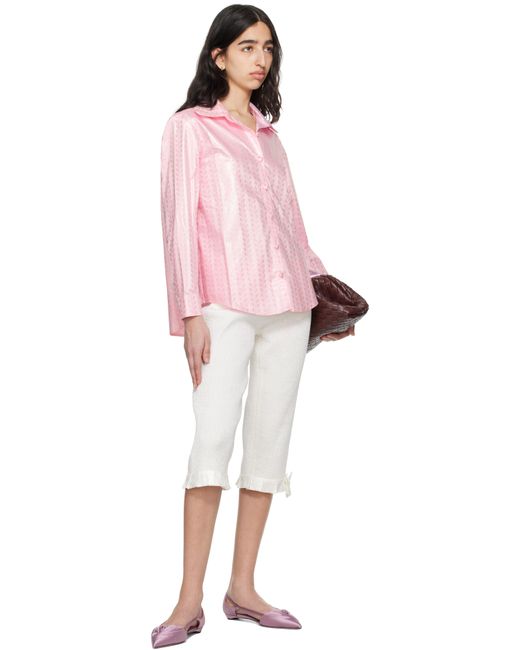 Super Yaya White Off- Pantacourt Audrey Trousers
