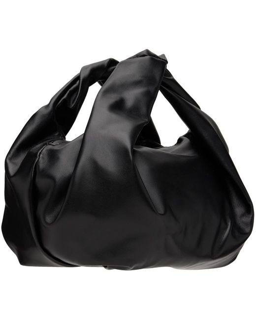 Dries Van Noten Black Tumble Leather Bag
