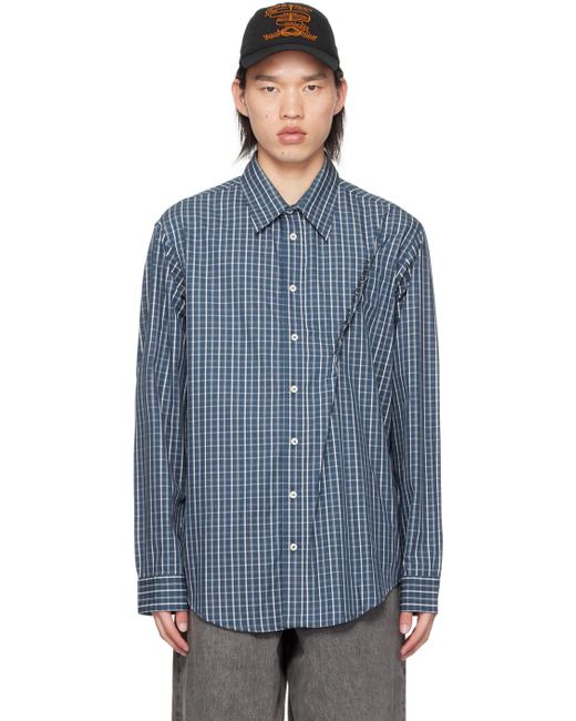Y. Project Blue Pinched Seam Shirt for men