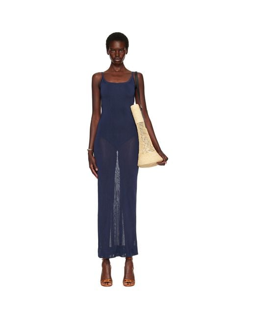Jacquemus Blue 'The Nodo' Maxi Dress