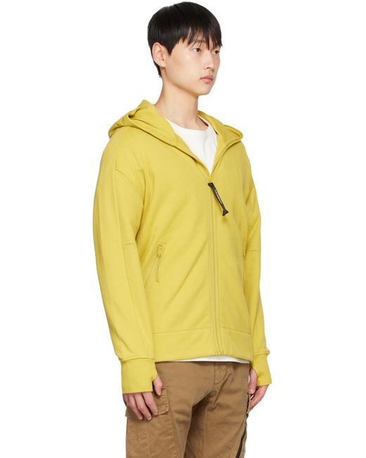 gym and workout clothes C.P Company C.p Company Activewear gym and workout clothes C.P Mens Activewear Company Yellow Emerized Sweatshirt for Men 