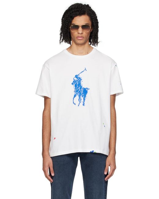 Polo Ralph Lauren White Big Pony T-shirt for men