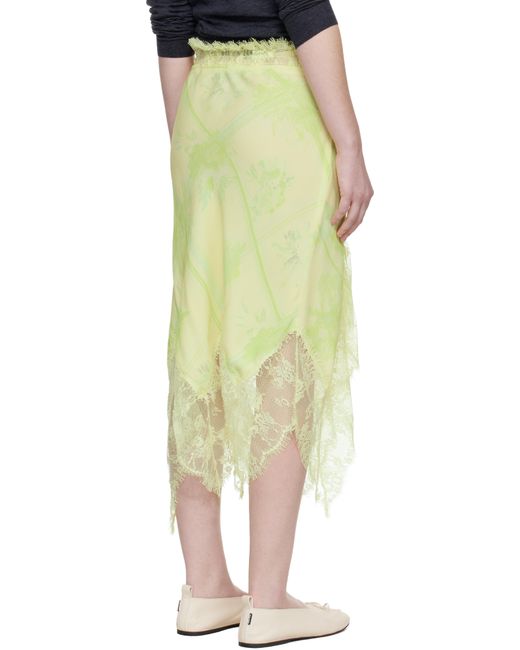 Collina Strada Yellow Waterlily Midi Skirt