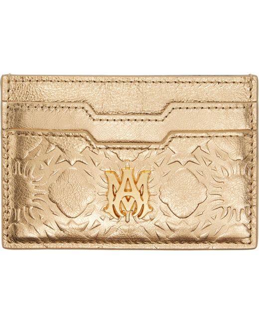 Amiri Metallic Ma Quad Foil Card Holder for men
