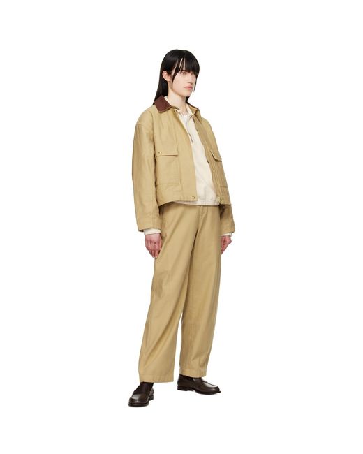 Rag & Bone Natural Renata Cotton Twill Utility Trousers