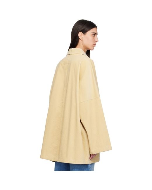 Totême Natural Cord Overshirt Chore Jacket