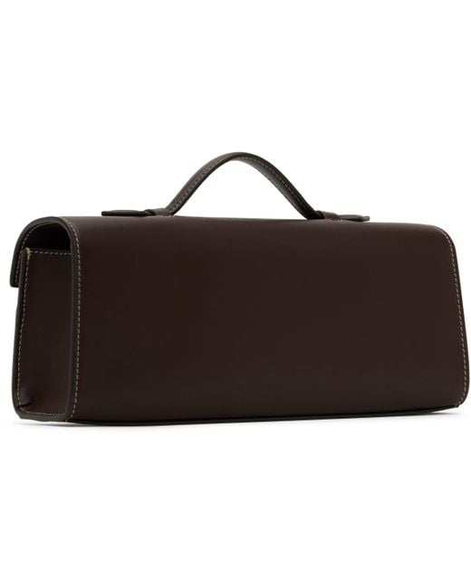 SAVETTE ブラウン Slim Symmetry Pochette バッグ Black