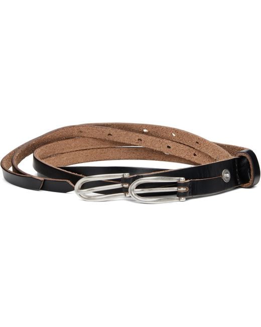 Our Legacy Brown Twin Tongue Belt