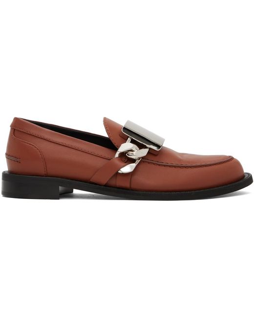 J.W. Anderson Black Brown Gourmet Loafers for men