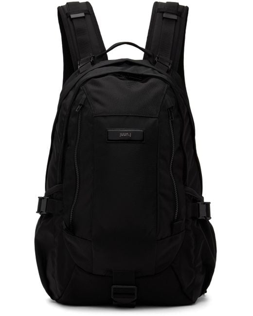 Juun.J Black Multi Backpack for men