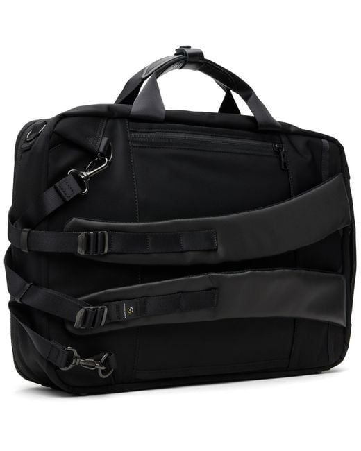 Master Piece Black Progress Coating 3Way Briefcase for men