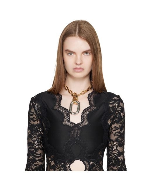 Rabanne Metallic Toggle Necklace