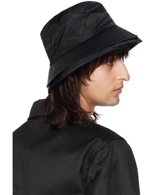 Sacai Pocket Double Brim Hat in Black for Men | Lyst