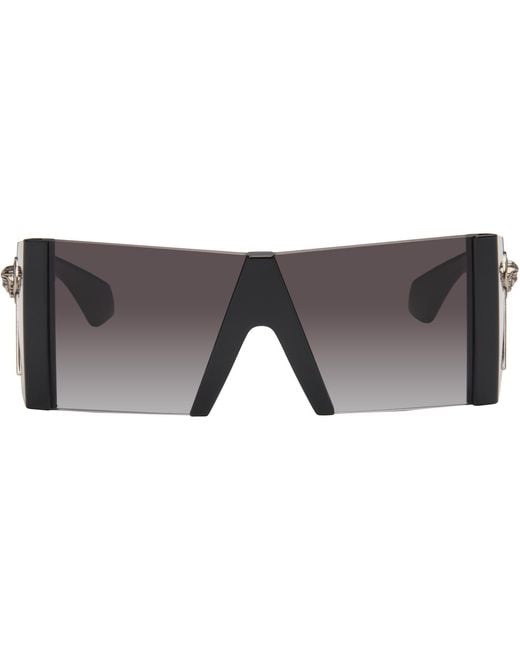 Versace Gray Edge Mask Sunglasses