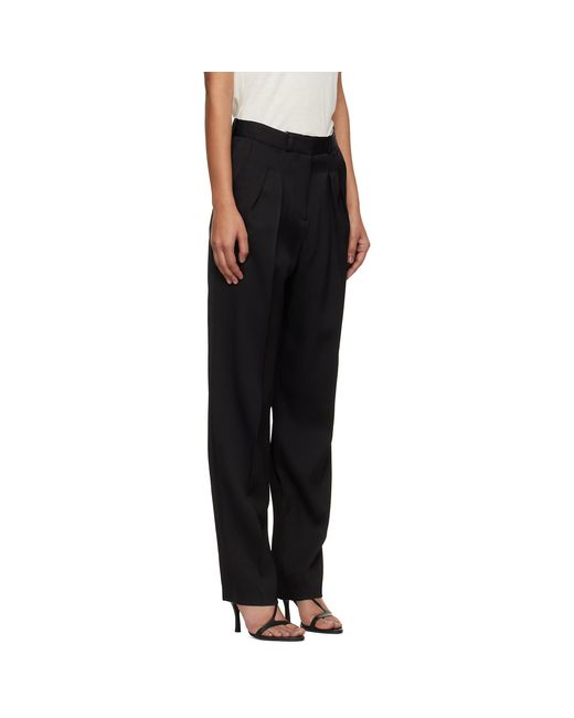 Loulou de Saison Black Alio Pleated Trousers