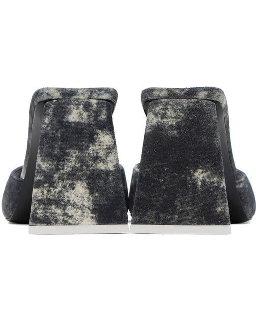 The Attico Black Mini Devon Mules