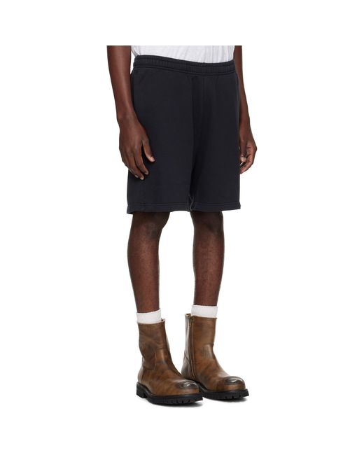 Acne Blue Fleece Shorts for men