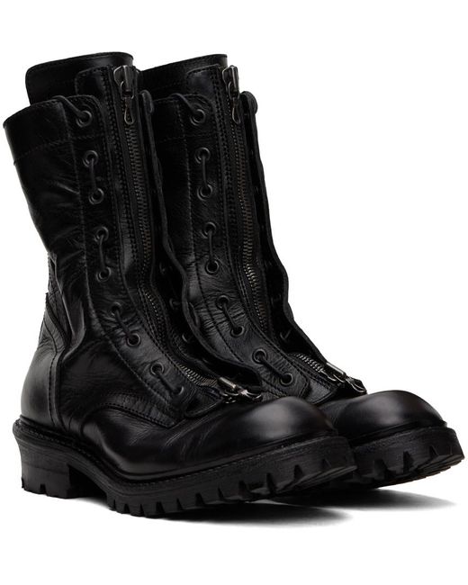 Julius Black Two-way Zip Boots for men