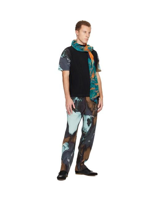 Homme Plissé Issey Miyake Agate Scarf in Blue for Men | Lyst