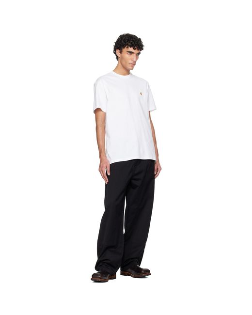 Carhartt Black Brady Double Knee Chino Trousers for men