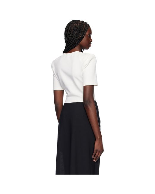Nensi Dojaka Black Off- Beatrice Bustier T-Shirt