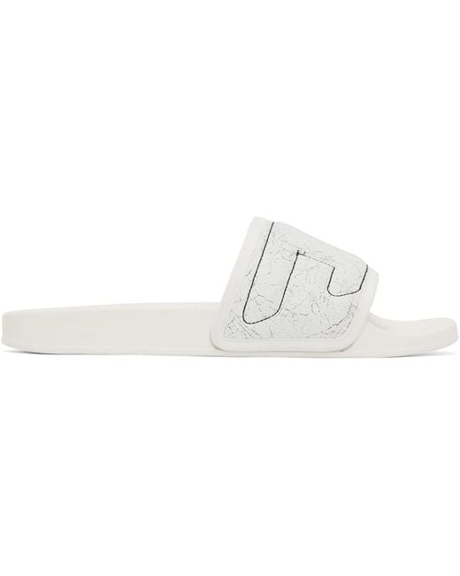 DIESEL Black White Sa-mayemi Puf X Sandals for men