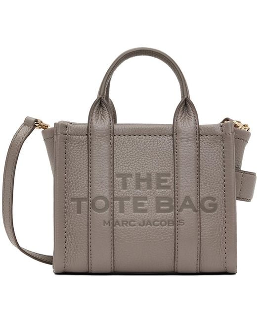 Marc Jacobs Gray 'The Leather Crossbody' Tote