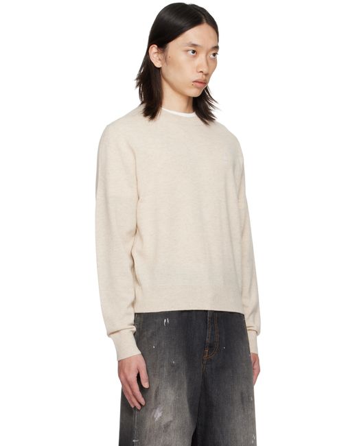 Acne Black Crewneck Sweater for men