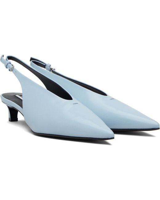 Jil Sander Black Slingback Heels