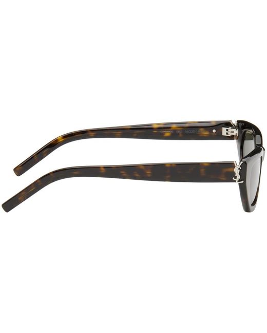 Saint Laurent Multicolor Tortoiseshell Sl M126 Sunglasses for men