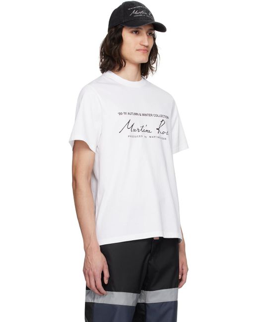 Martine Rose White Printed T-shirt for men