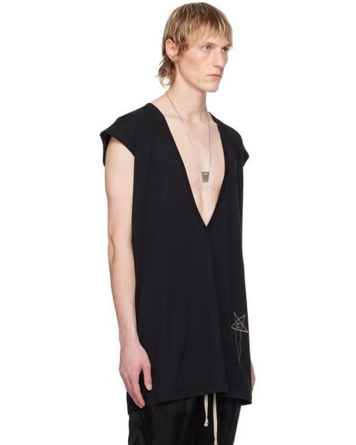 Rick Owens Black Champion Edition Dylan T-Shirt for men