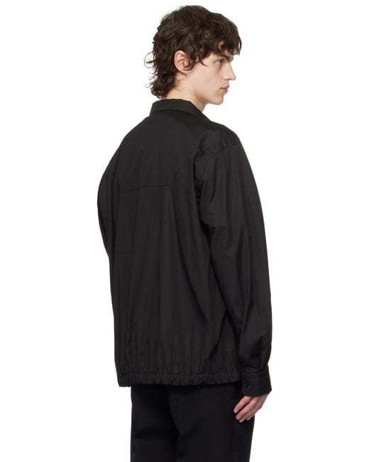 ジャケット・アウター sacai Cotton Poplin Jacket Sacai Cotton Poplin Jacket in Black for Men | Lyst